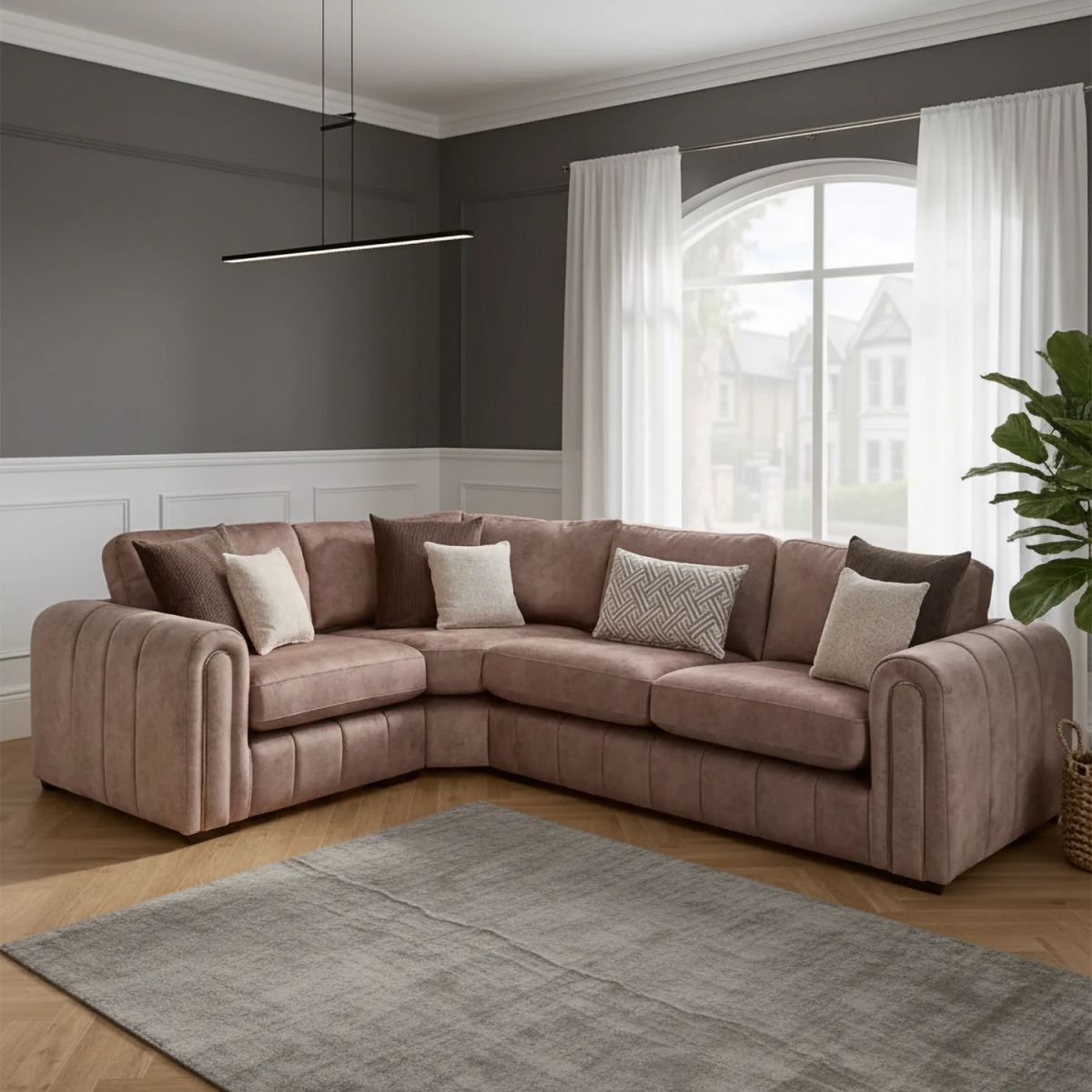 Soho Gemini Fabric 2 Corner 1 Corner Sofa - Pendle Village Furniture
