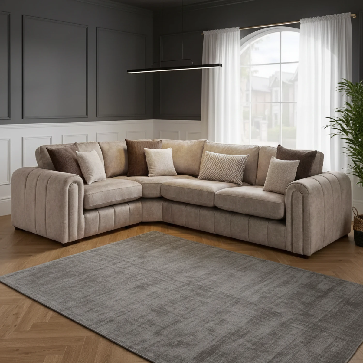 Soho Gemini Fabric 2 Corner 1 Corner Sofa - Pendle Village Furniture