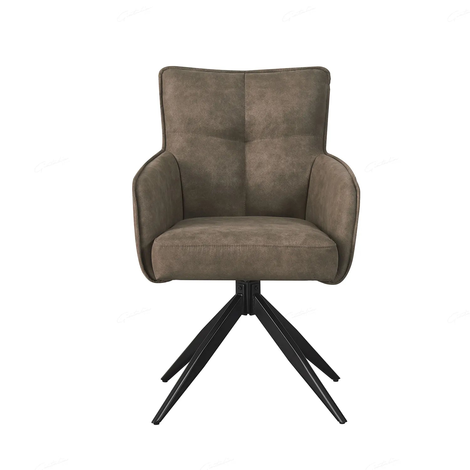 Sorrento Vintage Taupe Suede Dining Chairs