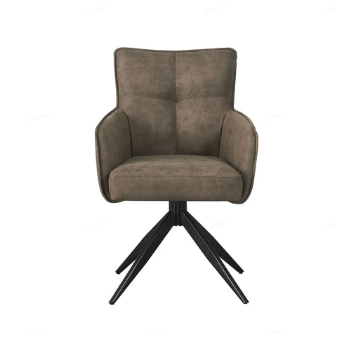 Sorrento Vintage Taupe Suede Dining Chairs