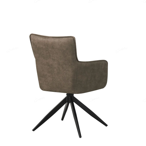 Sorrento Vintage Taupe Suede Dining Chair
