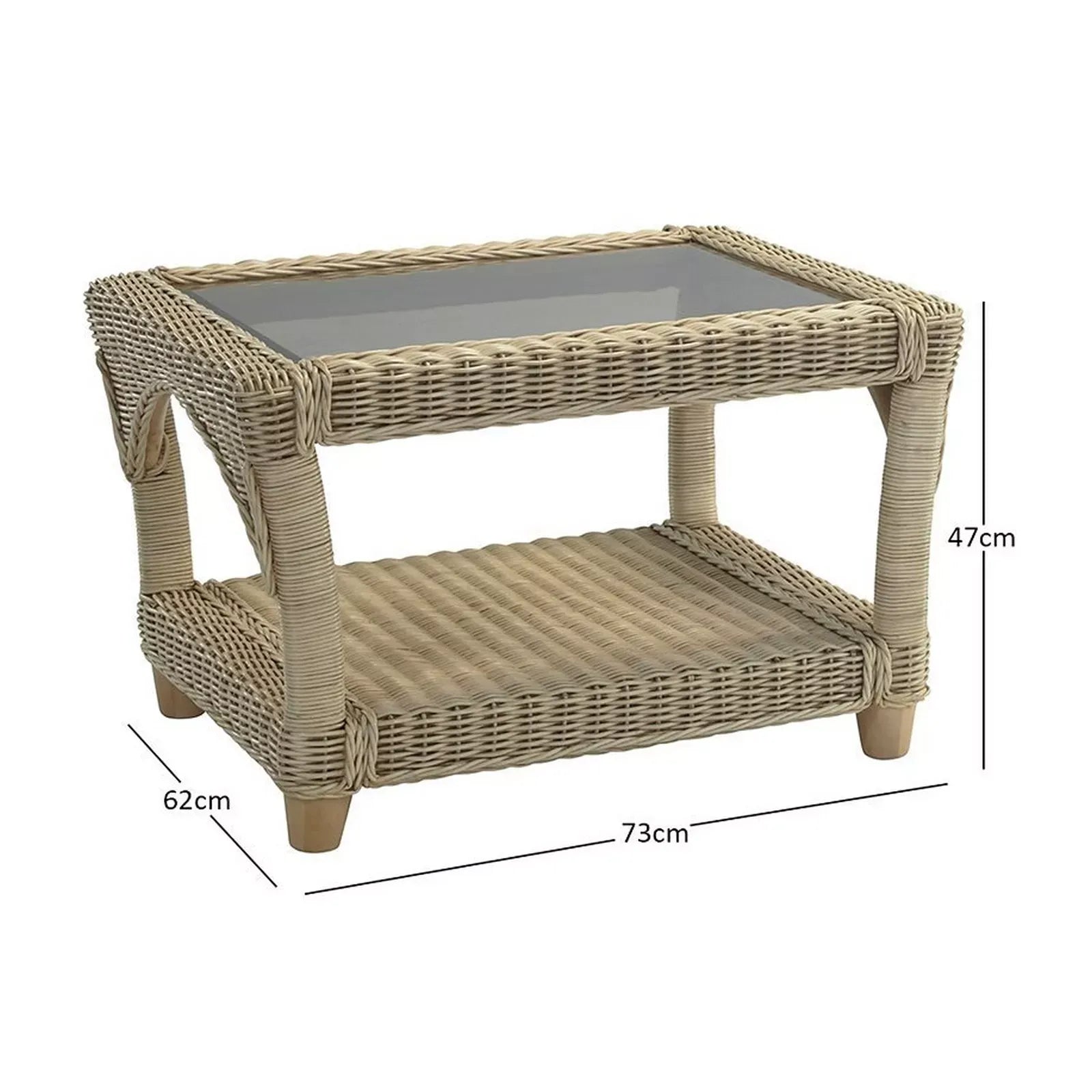 Desser Samford Rattan Coffee Table - Pendle Village Furniture