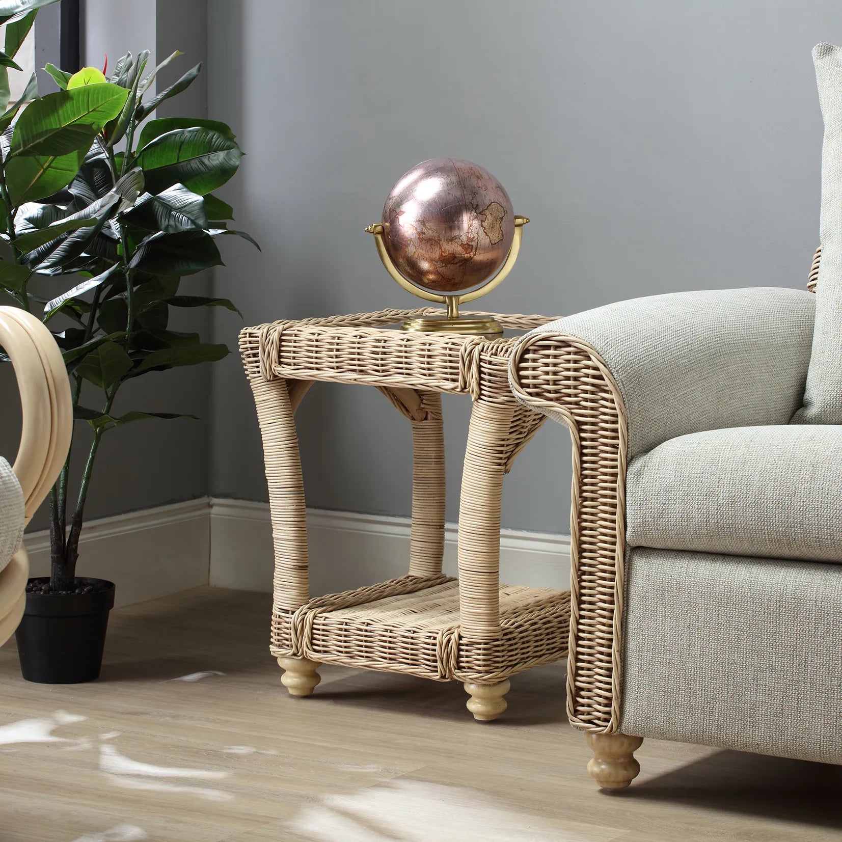 Desser Samford Rattan Lamp Table - Pendle Village Furniture
