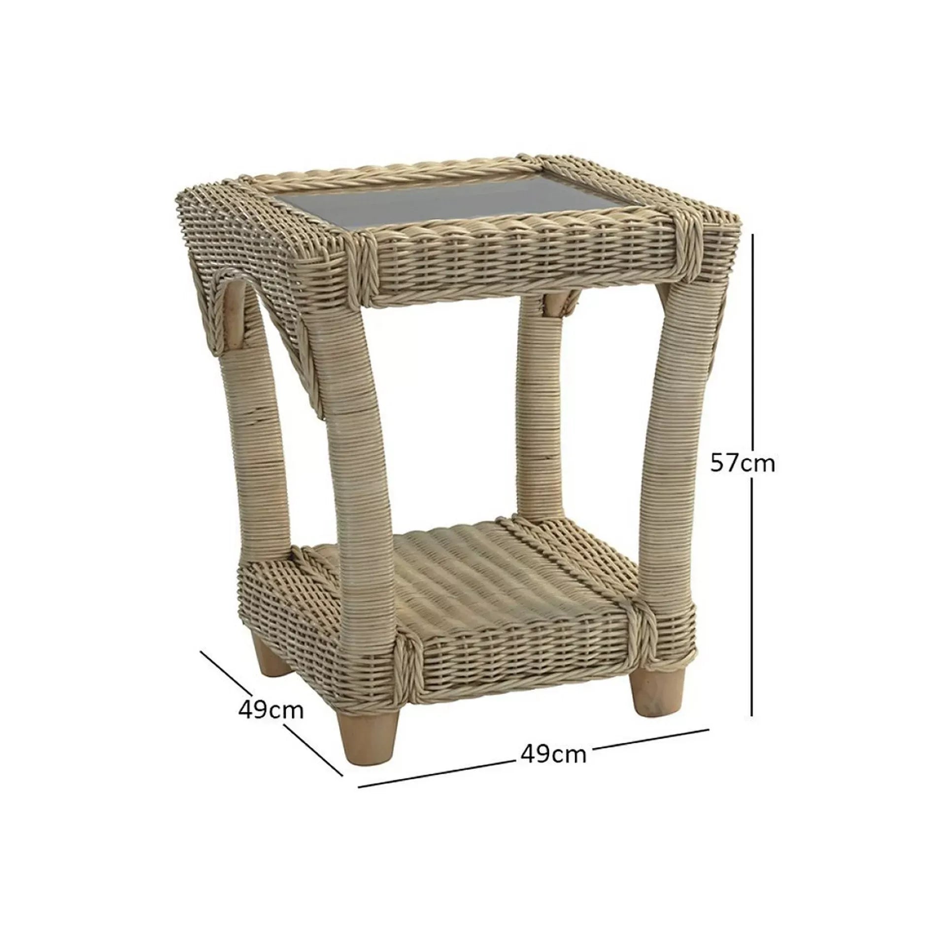 Desser Samford Rattan Lamp Table - Pendle Village Furniture