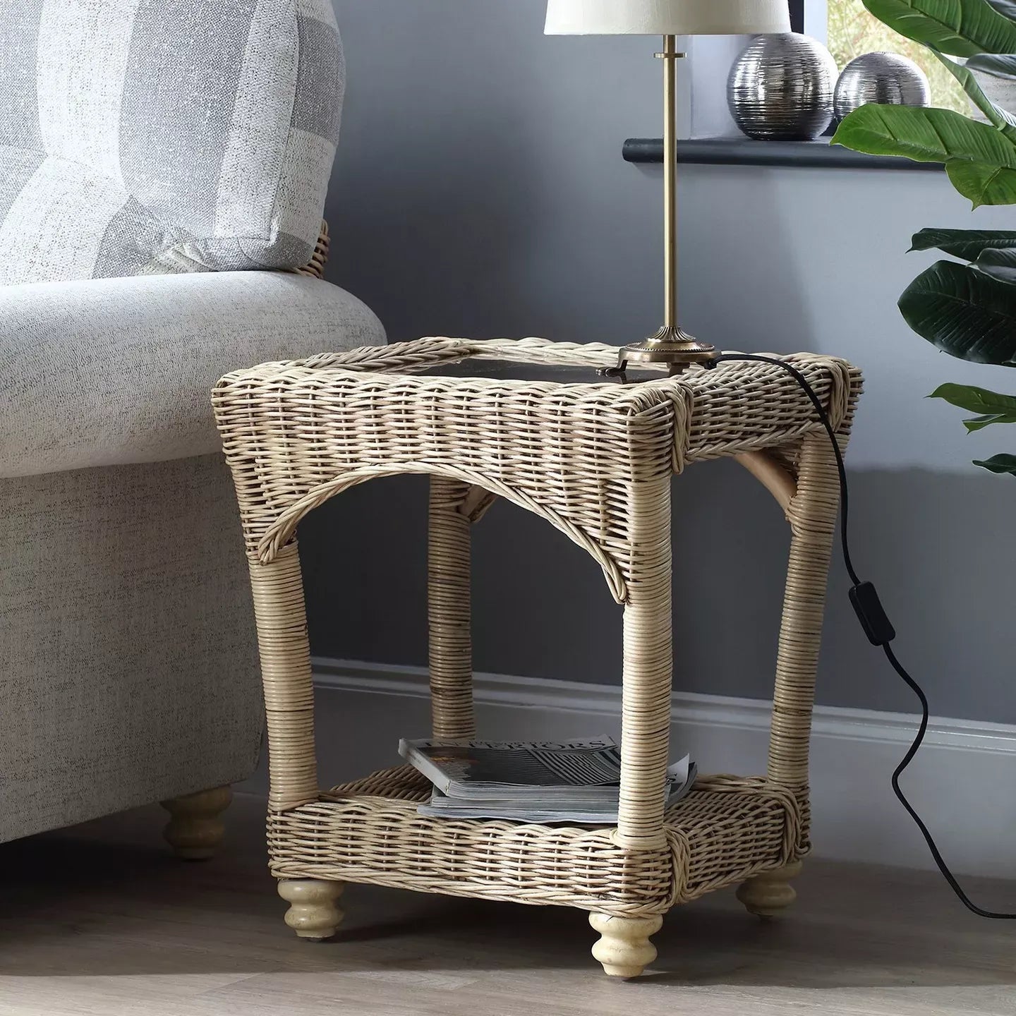 Desser Samford Rattan Lamp Table - Pendle Village Furniture
