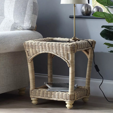 Desser Samford Rattan Lamp Table - Pendle Village Furniture