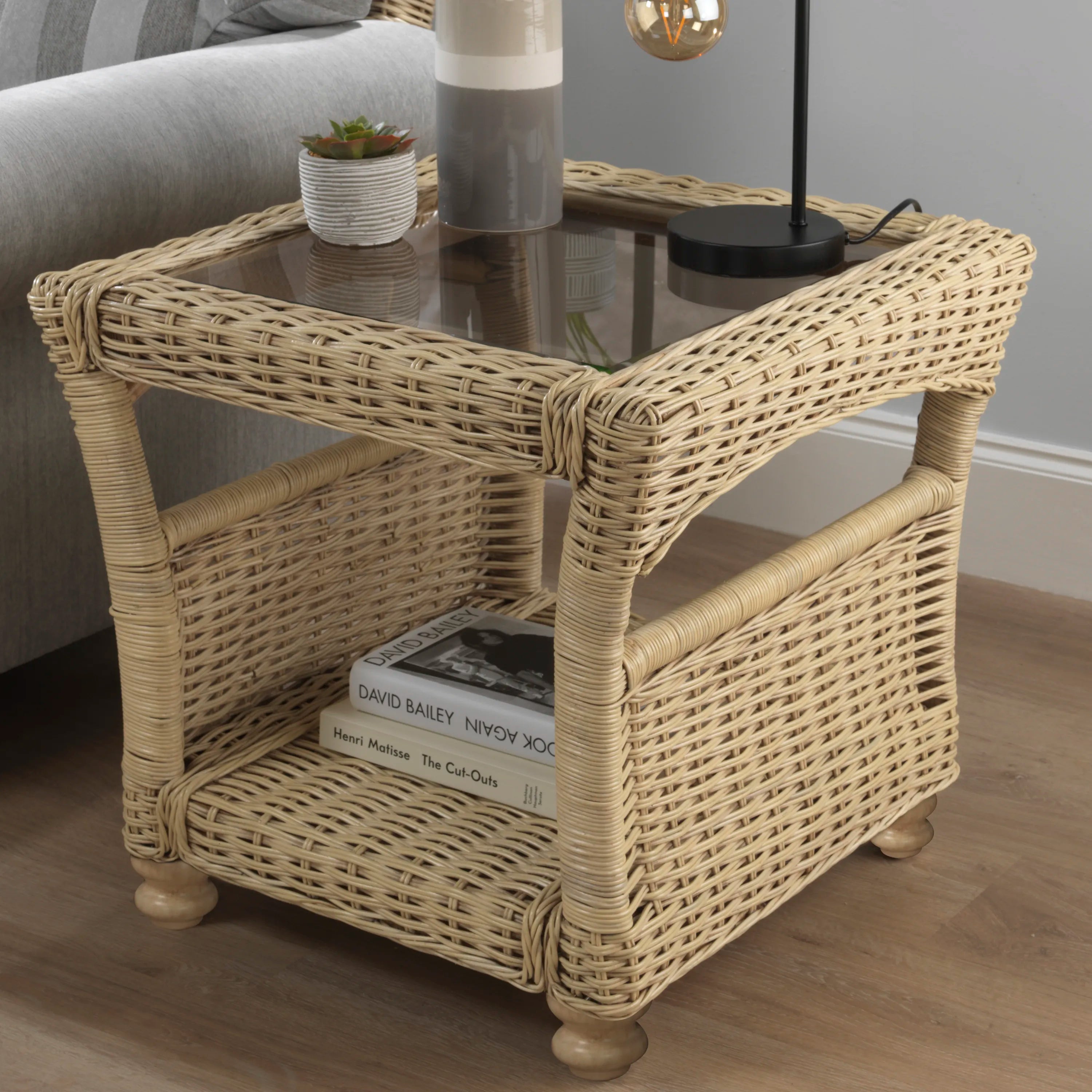 Desser Samford Rattan Lamp Table - Pendle Village Furniture