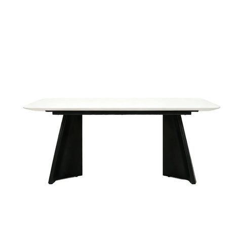 Stella 180cm dining table with black curved base