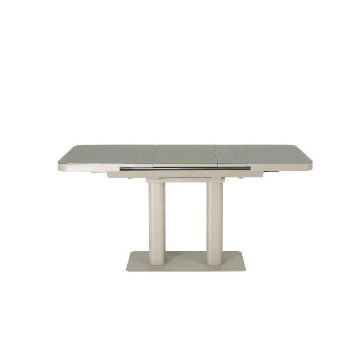 Small 4 Seater Extending Dining Table in Beige