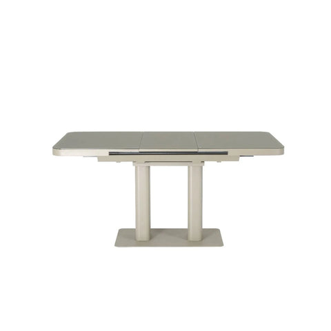 Small 4 Seater Extending Dining Table in Beige
