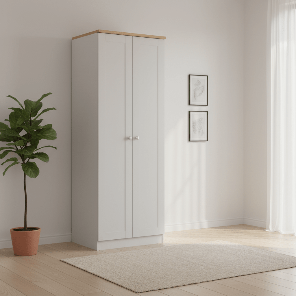 Sussex Double Wardrobe – Grey Ash