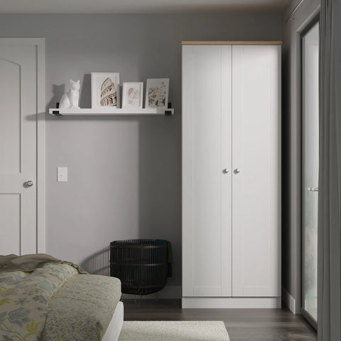 Sussex Double Wardrobe – Grey Ash - Pendle Village Furniture
