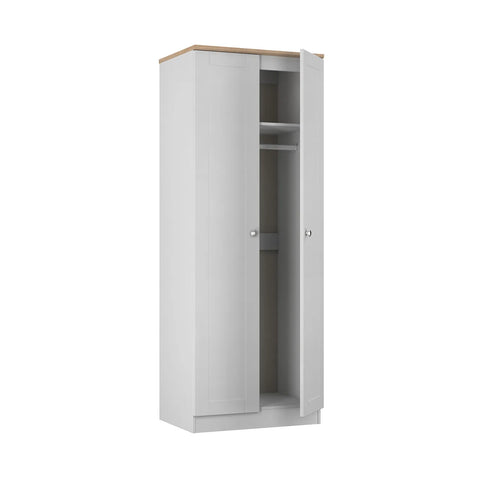 Sussex Double Wardrobe – Grey Ash - Pendle Village Furniture