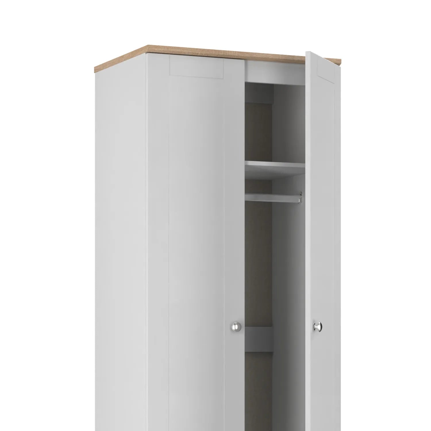 Sussex Double Wardrobe – Grey Ash - Pendle Village Furniture