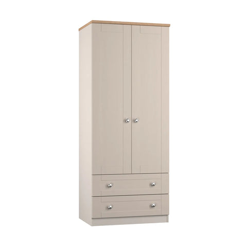 Sussex Double Wardrobe with 2 Drawers – Kashmir Matt