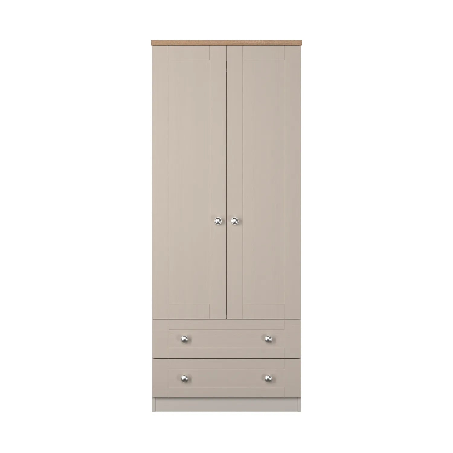 Sussex Double Wardrobe with 2 Drawers – Kashmir Matt