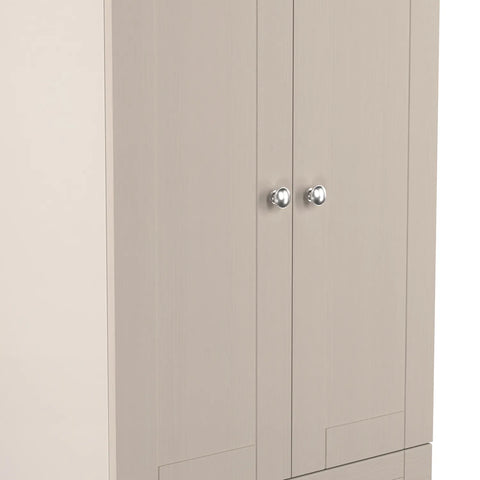 Sussex Double Wardrobe with 2 Drawers – Kashmir Matt