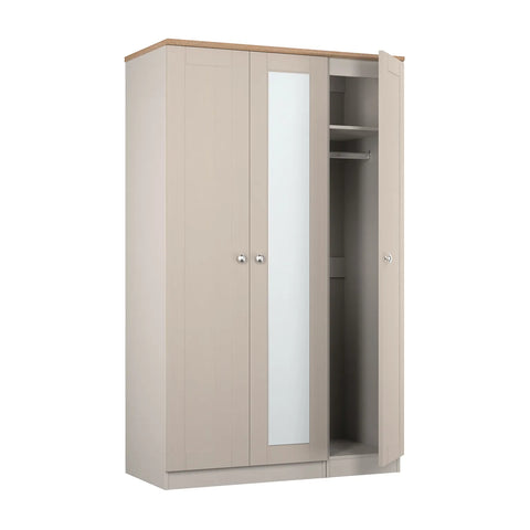 Sussex 3 Door Wardrobe – Kashmir Matt with Mirror