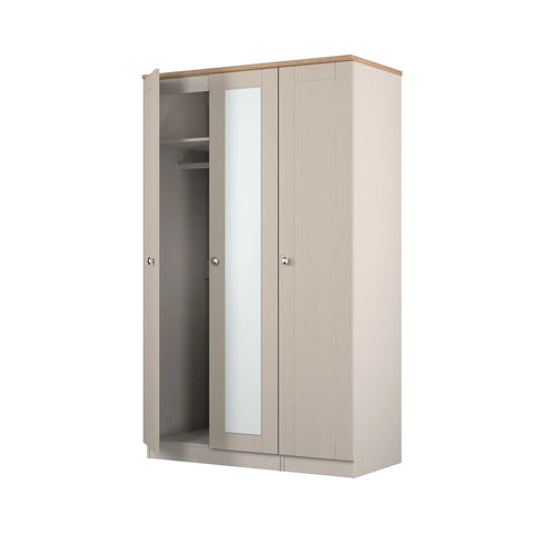 Sussex 3 Door Wardrobe – Kashmir Matt with Mirror