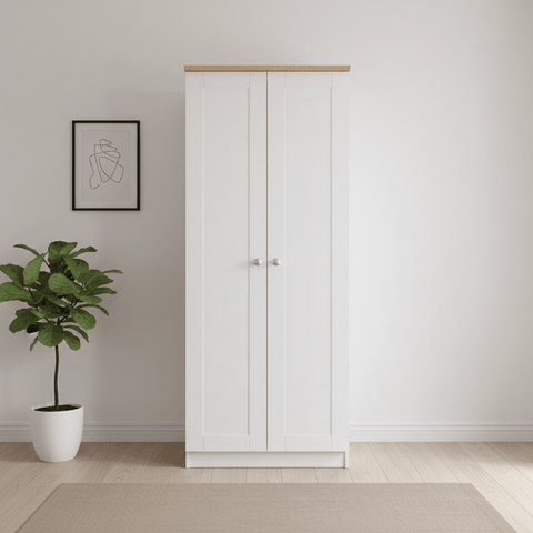 Sussex Double Wardrobe – Ash White