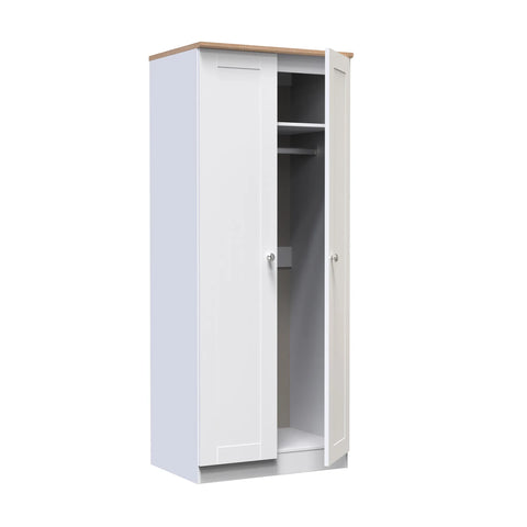 Sussex Double Wardrobe – Ash White