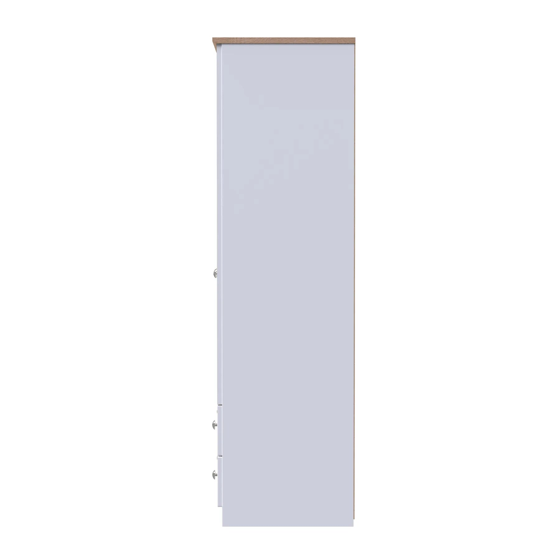 Sussex Double Wardrobe with 2 Drawers – Ash White