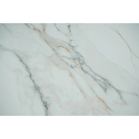 Sydney White Ceramic Extending Dining Table 1.2M–1.8M