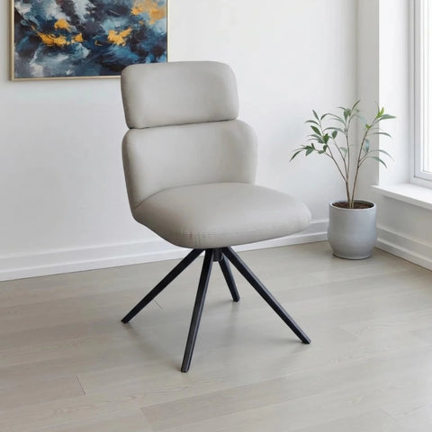Sydney Mist PU Swivel Dining Chairs – Set of 4, 6 or 8