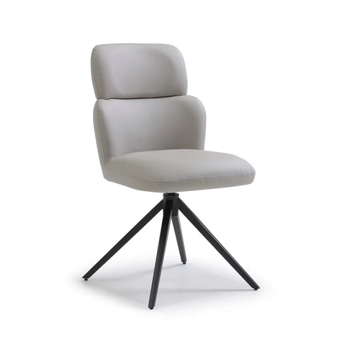 Sydney Mist PU Swivel Dining Chairs – Set of 4, 6 or 8