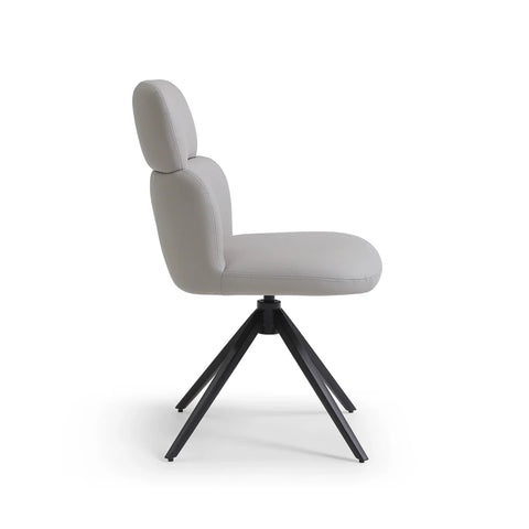 Sydney Mist PU Swivel Dining Chairs – Set of 4, 6 or 8