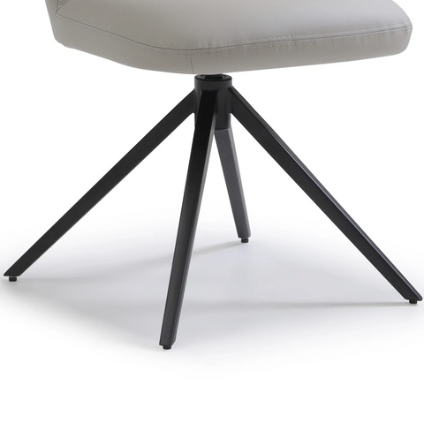 Sydney Mist PU Swivel Dining Chairs – Set of 4, 6 or 8