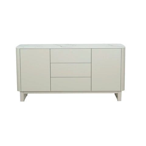 Sydney Oyster Ceramic Top 2 Door 3 Drawer Sideboard - W150cm