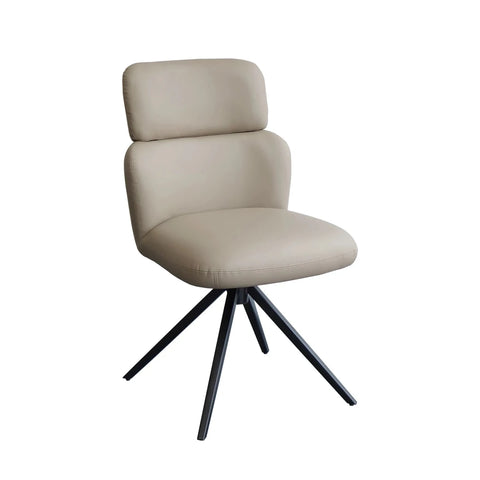 Athena Sand Ceramic Extending Dining Table with 4 Sydney Chairs - 130–180cm