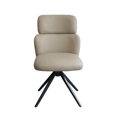 Athena Sand Ceramic Extending Dining Table with 4 Sydney Chairs - 130–180cm