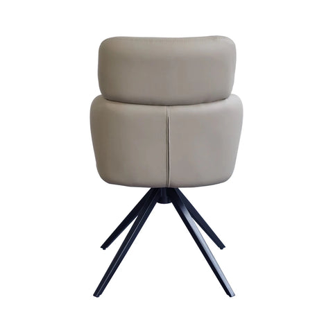 Athena Sand Ceramic Extending Dining Table with 4 Sydney Chairs - 130–180cm