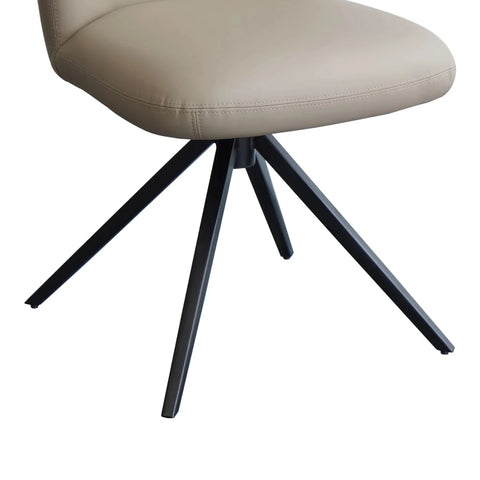 Athena Sand Ceramic Extending Dining Table with 4 Sydney Chairs - 130–180cm