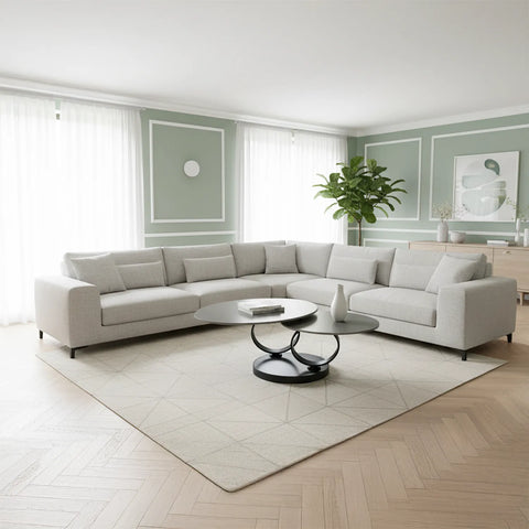 Synchrono Matte Grey Ceramic Swivel Extending Coffee Table - Pendle Village Furniture