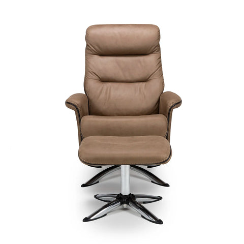 Tamworth Swivel Reclining Chair and Footstool - Pendle Village Furniture