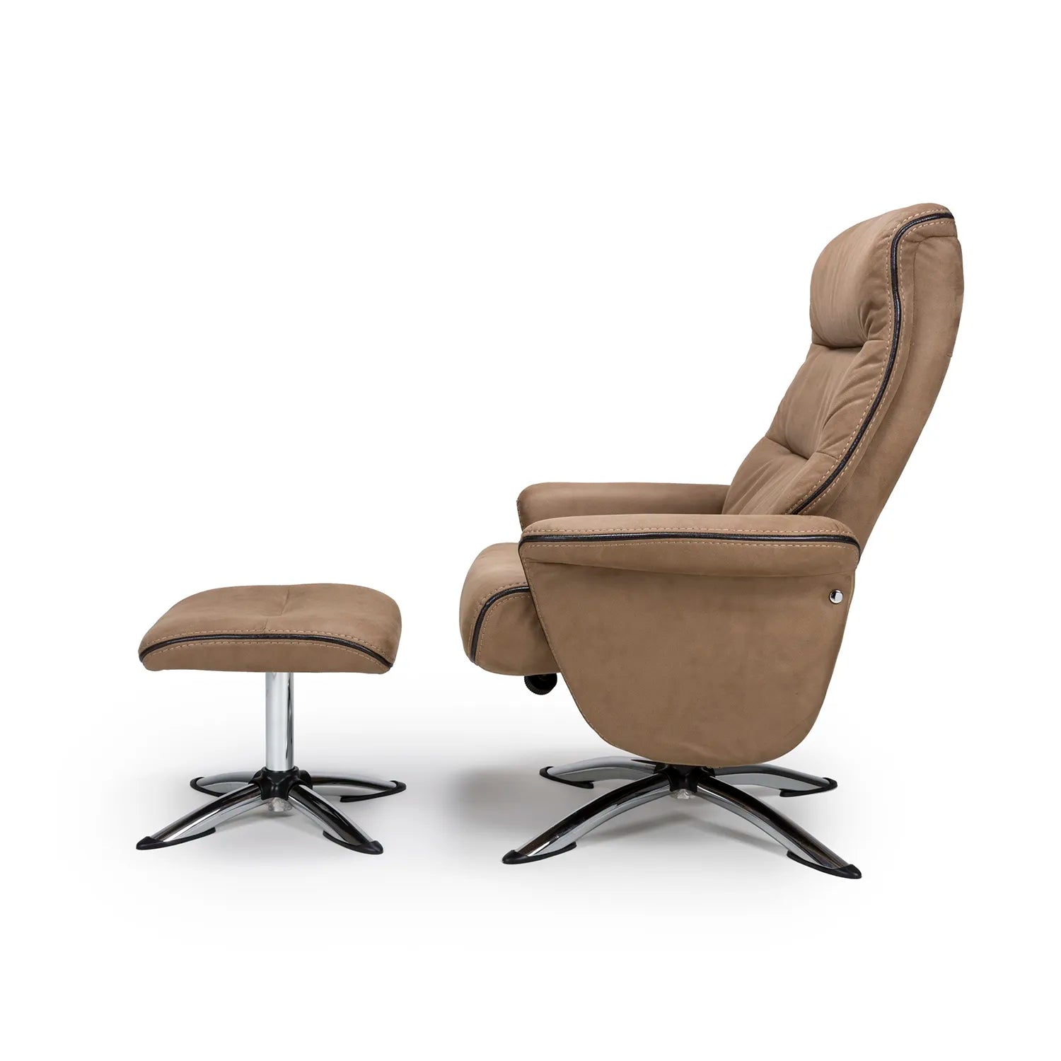 Tamworth Swivel Reclining Chair and Footstool - Pendle Village Furniture
