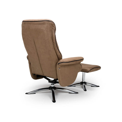 Tamworth Swivel Reclining Chair and Footstool - Pendle Village Furniture