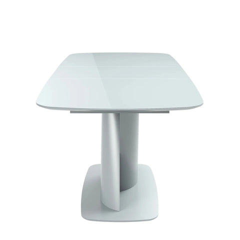 Lorenzano light grey extending dining table extended to 170cm