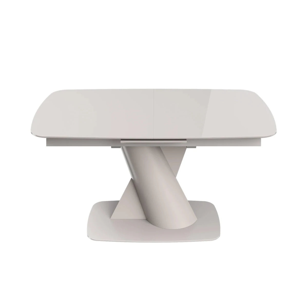 Lorenzano extending dining table in taupe extended to 200cm