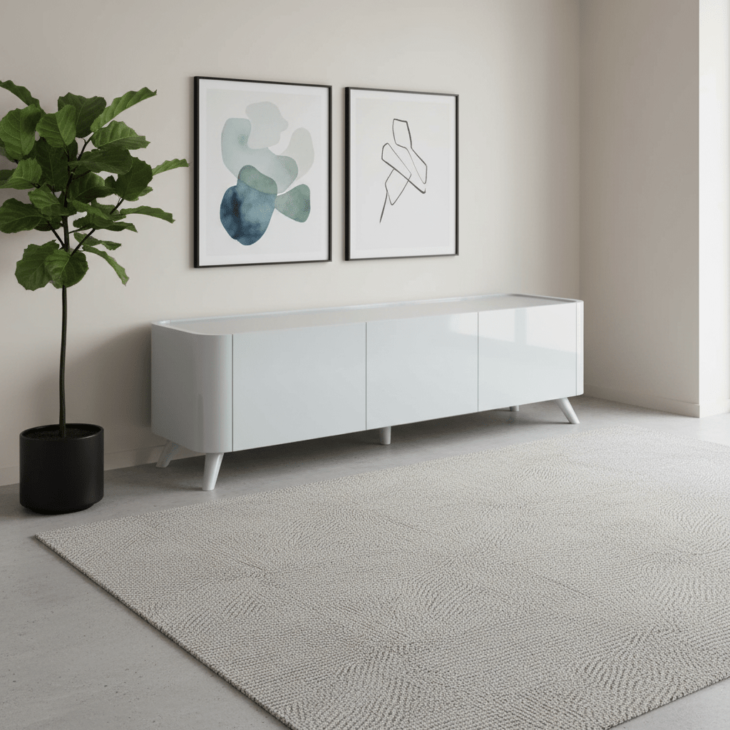 Lorenzano Light Grey TV Unit