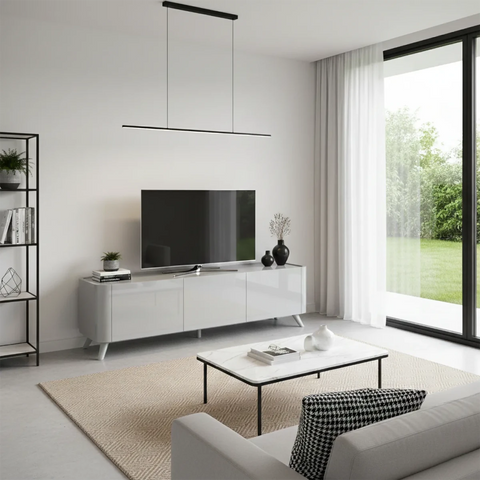 Modern Lorenzano Light Grey TV Unit