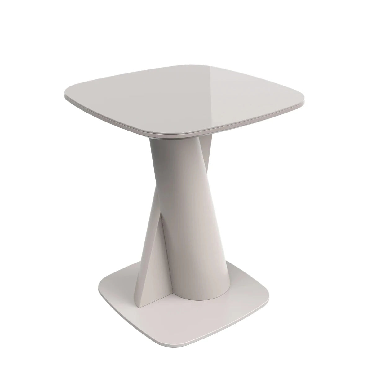 Lorenzano Taupe Side Table
