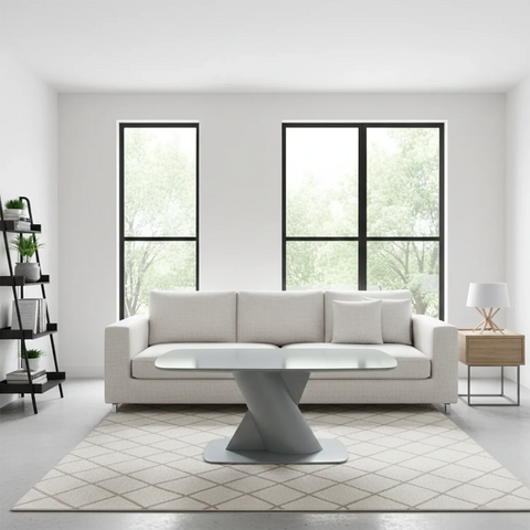 Modern Lorenzano Light Grey Coffee Table