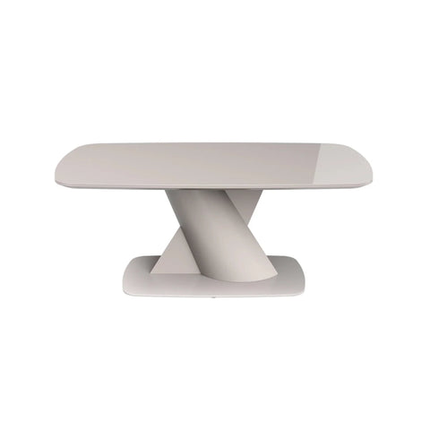 Modern coffee table with a unique design on a white background
