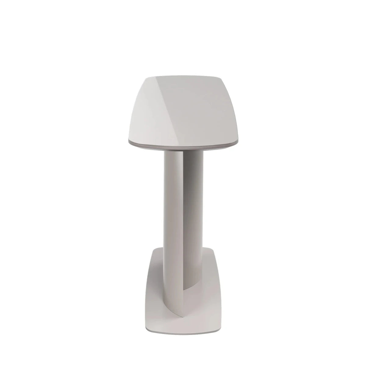 side view of Lorenzano Taupe Console Table
