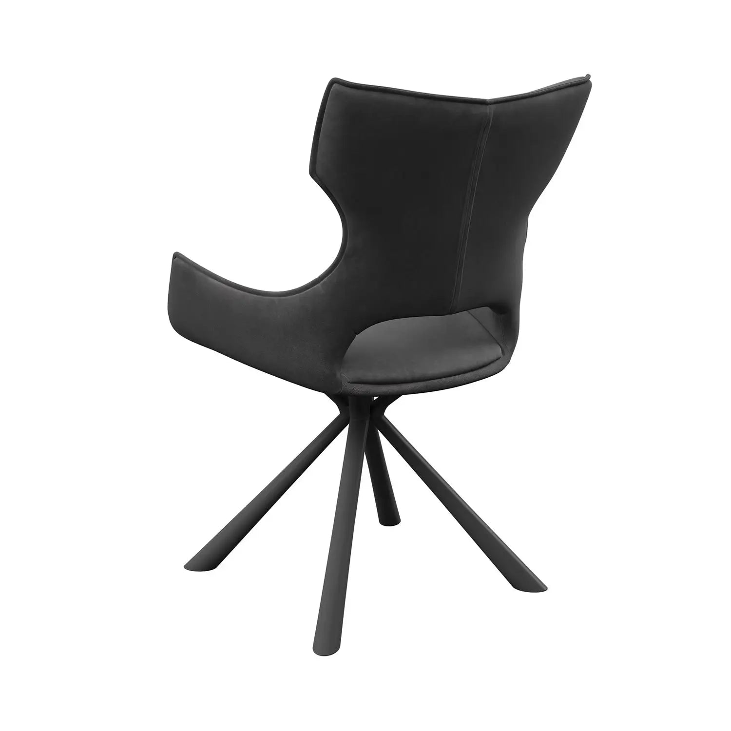 Tripoli Grey Fabric Dining Chairs - Set of 4. Also available in Mink - Back View