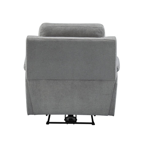 Travis Grey Fabric Power Recliner Armchair - Pendle Village Furniture